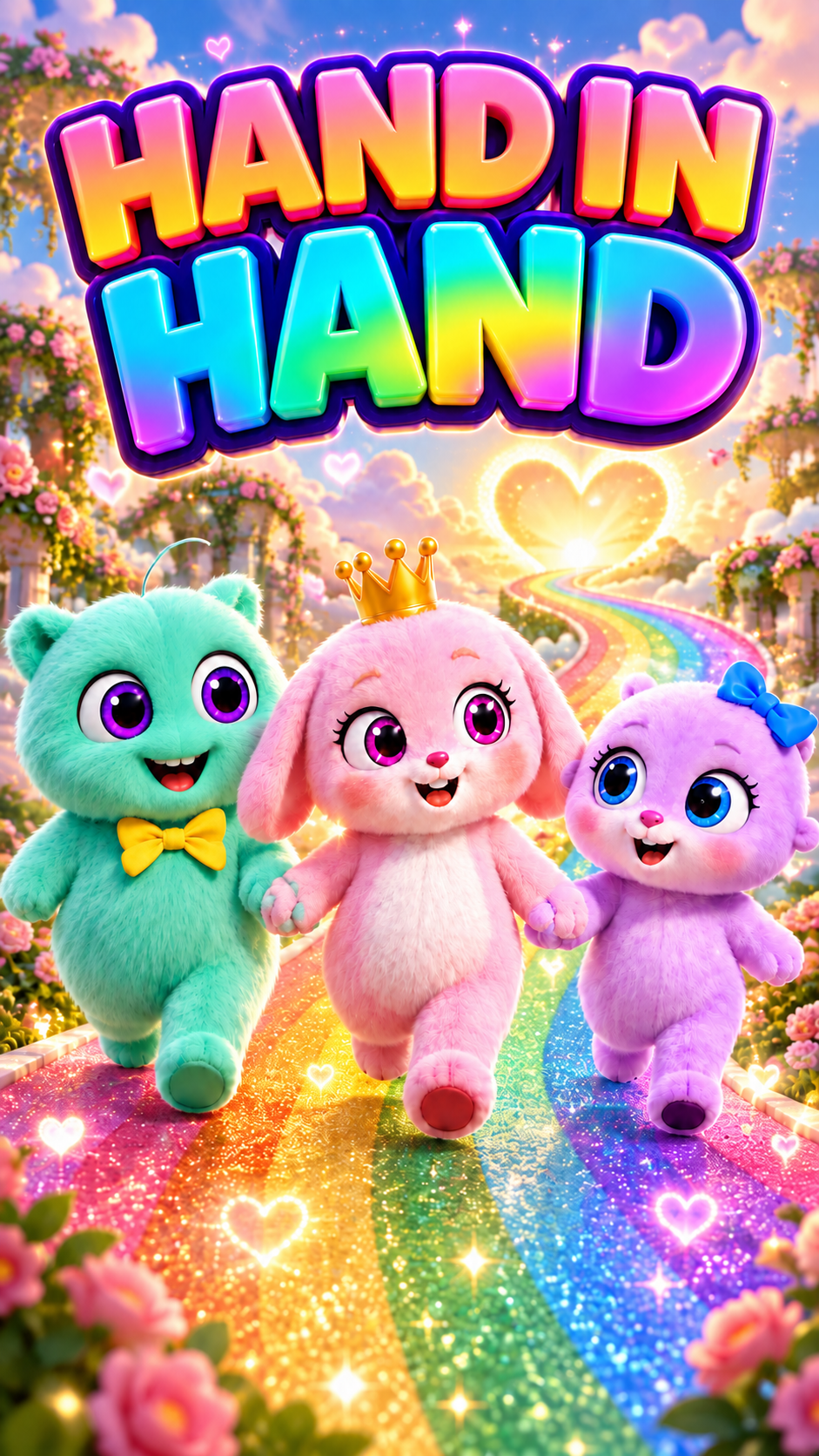 Walking Hand in Hand on a Rainbow 🌈💖 Kids Story — The Little Love Family Short